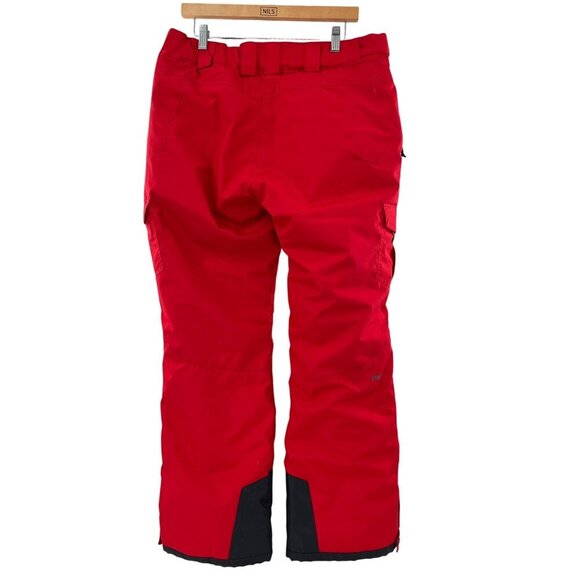 Tesla Gear TSLA Womens Red Insulated Cargo Snow Pants Adj Waist - Picture 2 of 14